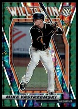 2021 Panini Mosaic Will to Win Mosaic Green Mike Yastrzemski #12