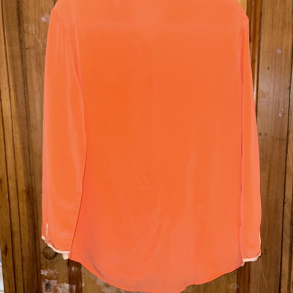 Camisa Manga Larga Naranja Colección Quicksilver Rayón/Nylon Talla S Foto 3 de 3