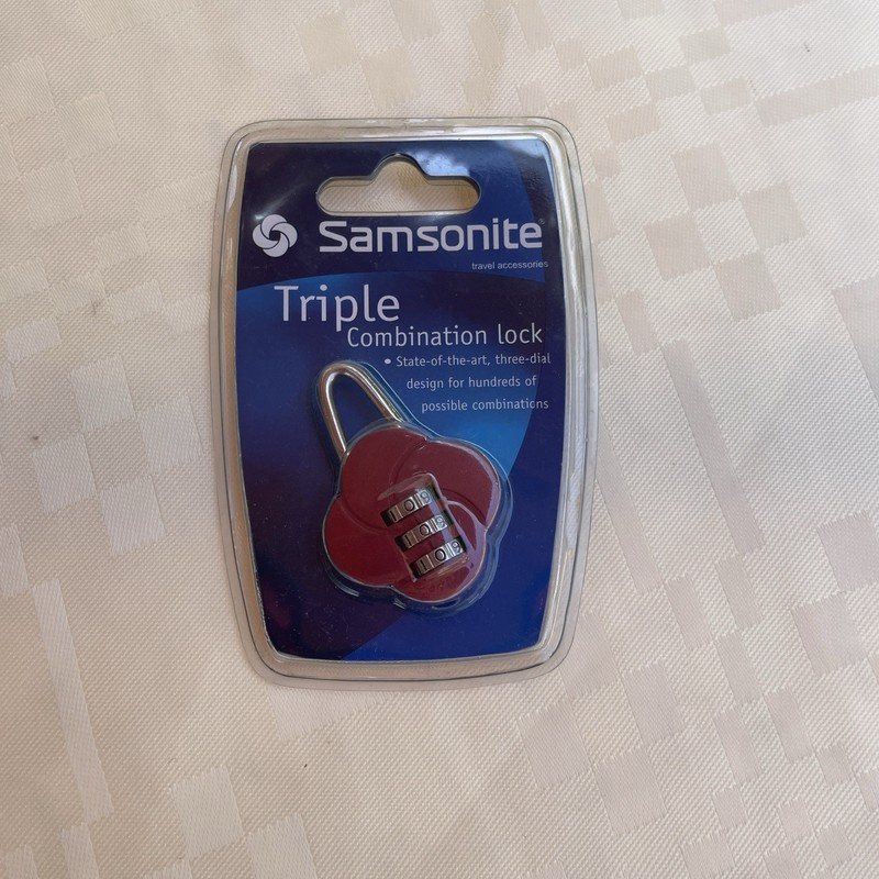 Samsonite Travel Triple Combination Lock NEW