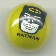 Batman 1" Yellow Glass Logo Marble