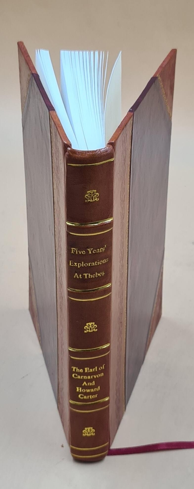 Five Years of Thebes Exploration Work Record 1907-1911 Leather Bound Edition