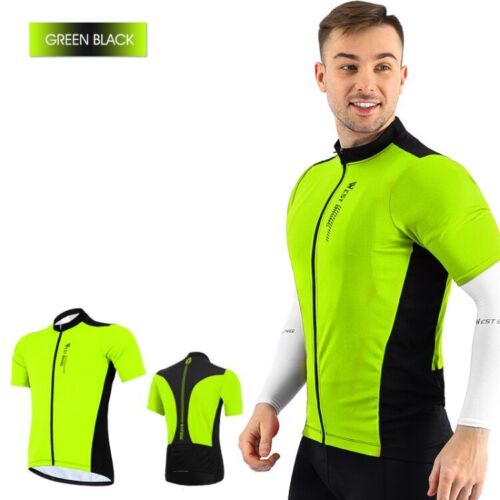 WEST BIKING Men Summer Breathable Cycling T-Shirts Short Sleeve Tops Bike Jersey - Picture 14 of 16