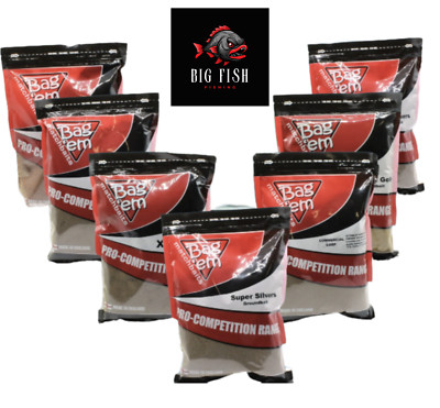 BAG'EM Pro Competition Groundbait Carp/Course Method Feeder Bait - 1KG Bags