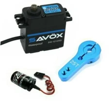  Savox SW-1212SG-BE W/ GLITCH BUSTER HORN BLUE Waterproof Servo ARRMA TRAXXAS 