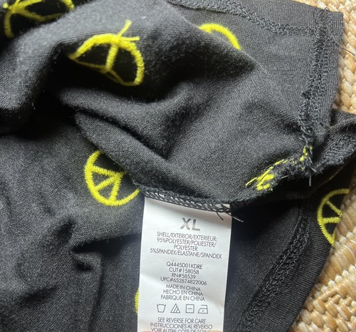 SPEECHLESS Big Girl's Peace Embroidery Black Short Sleeve, Size XL, NEW no tag - Picture 8 of 8