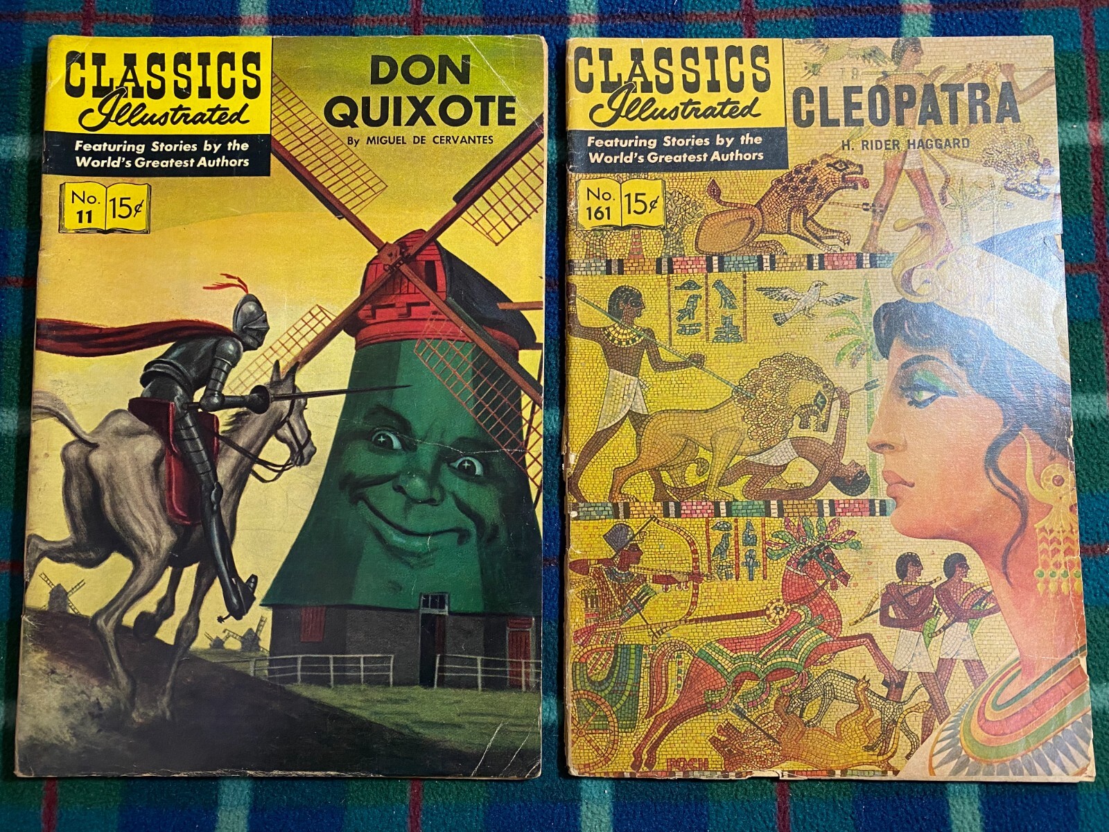 Classics Illustrated 11 & 161 Don Quixote & Cleopatra Golden Age