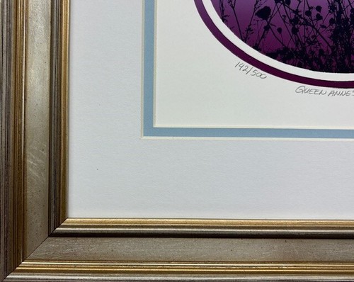 Serigrafía firmada arte enmarcado Luca Sacco & Robert Ehrlich "Queen Anne's Lace" - Imagen 4 de 6