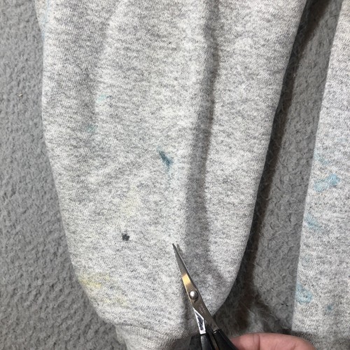 Vtg Santee Sweats Hoodie Men’s XL Gray Full Zip - Picture 9 of 21