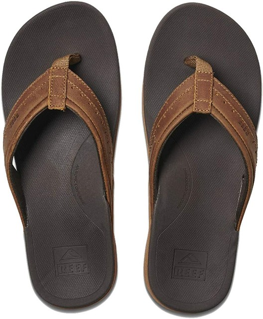 reef leather flip flops