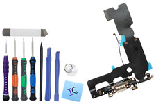 New White Charger Charging Port Flex Cable for iPhone 7 Plus with Pro Repair Kit