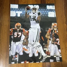 Plaxico Burress Signed New York Jets 16 X 20 Action Photo