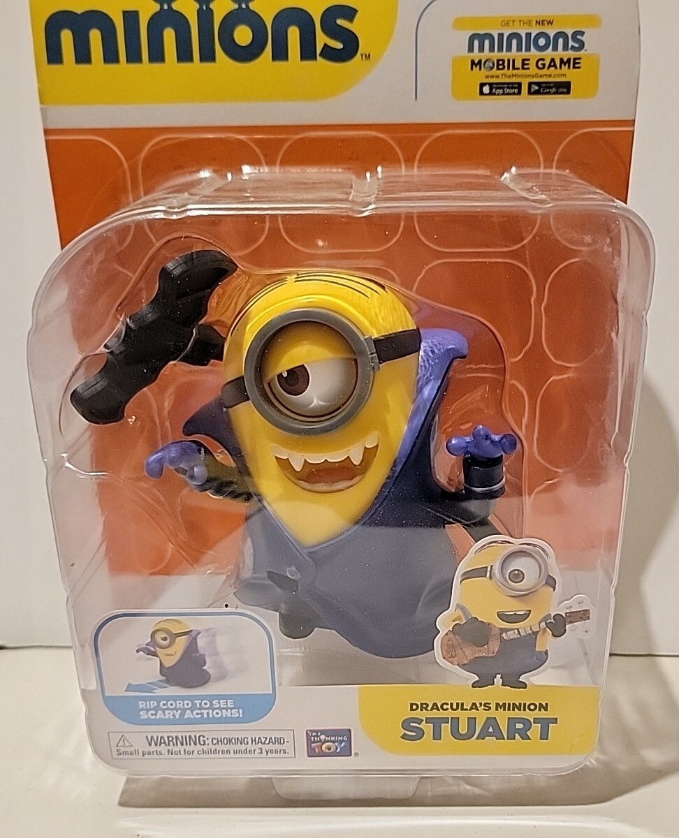 Minions Draculas Minion Stuart Action Figure Rip Cord Movement