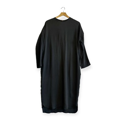 Marni Minimalist Viscose Midi Dress FW2015,  blue, size 44 Italy (USM/L)