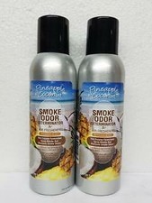 Smoke Odor Exterminator Pineapple Coconut 7 oz Large Spray Set of Two Cans