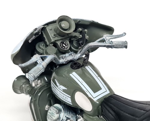 Polistil 1/15 Moto Guzzi V7 Polizia MS.108 Modellino Moto d'epoca pressofuso - Foto 10 di 12