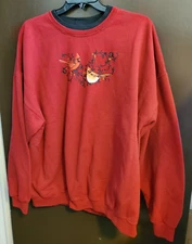 VTG Cardinals Red Birds Country Store Grandma Sweatshirt Cottagecore Size 3X