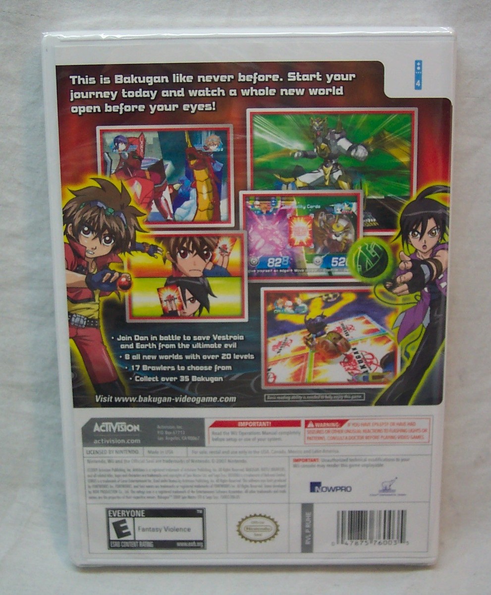 BAKUGAN BATTLE BRAWLERS Nintendo Wii VIDEO GAME 2009 NEW | eBay