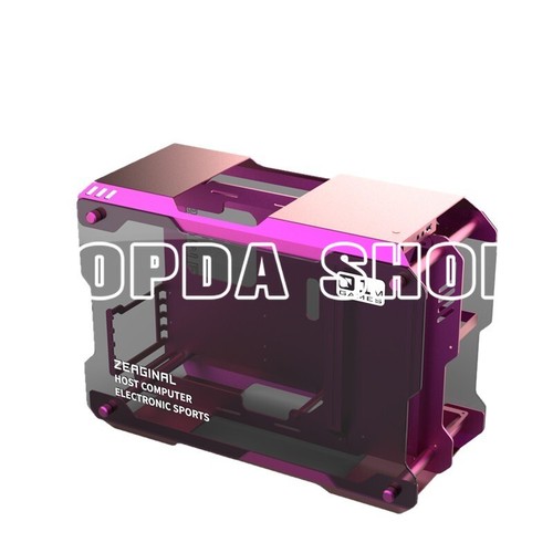 ZEAGINAL MATX ITX PC Case Gaming Gamer Grape Pot For DIY Full Aluminum ZC-01M - Picture 10 of 12