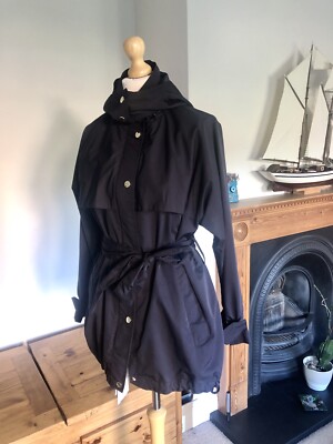 Zara Navy Blue Water Repellent Trench 