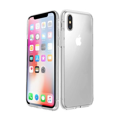 2er Pack 360° Vorder- und Rückseite Schutz Gel Skin Case Cover für iPhone X / XS