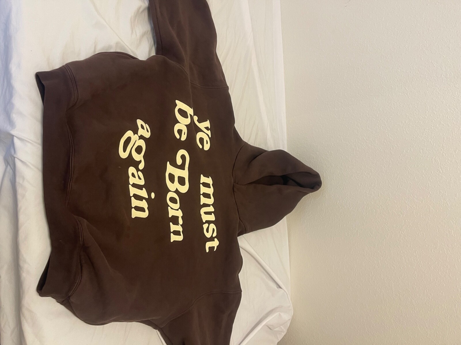 Cactus Plant Flea Market Ye Must Be Born Again Hooded Brown Sweatshirt  Large | eBay