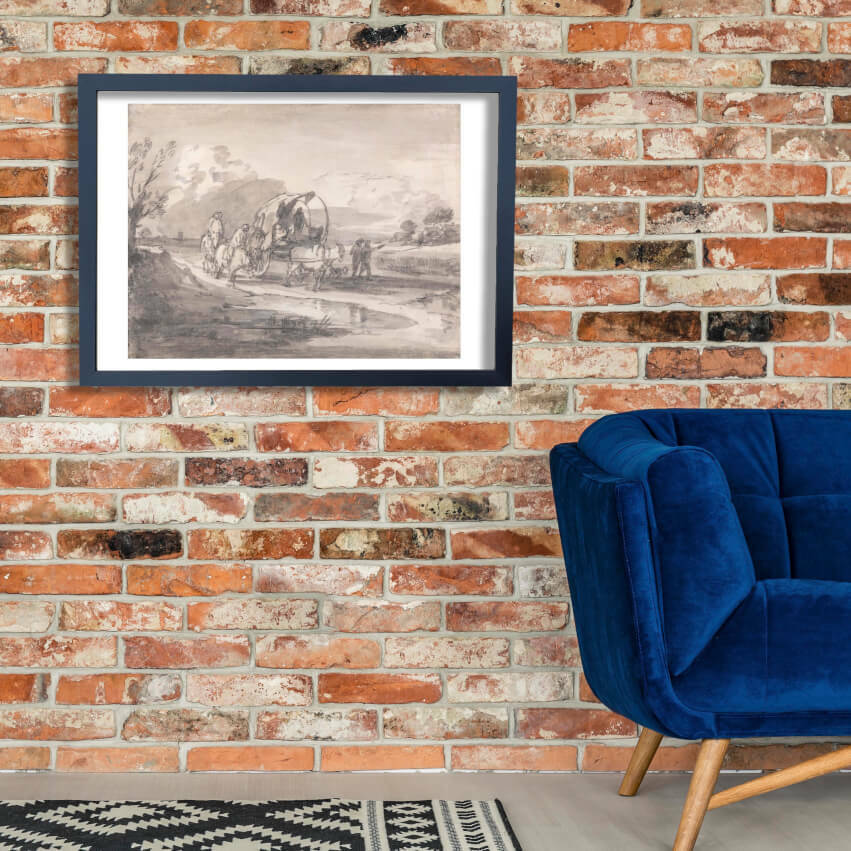 Thomas Gainsbgoldugh With Print Poster Art Wall Horsemen