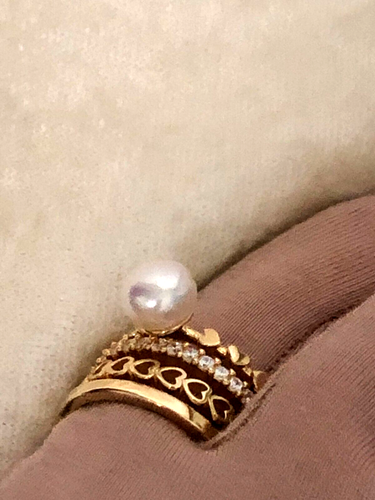 HONORA x DIAMONIQUE SET 4 STACK RINGS, SS or 18K GOLD PLTD SZ 8 or 11 (M4696-52) - Picture 7 of 21