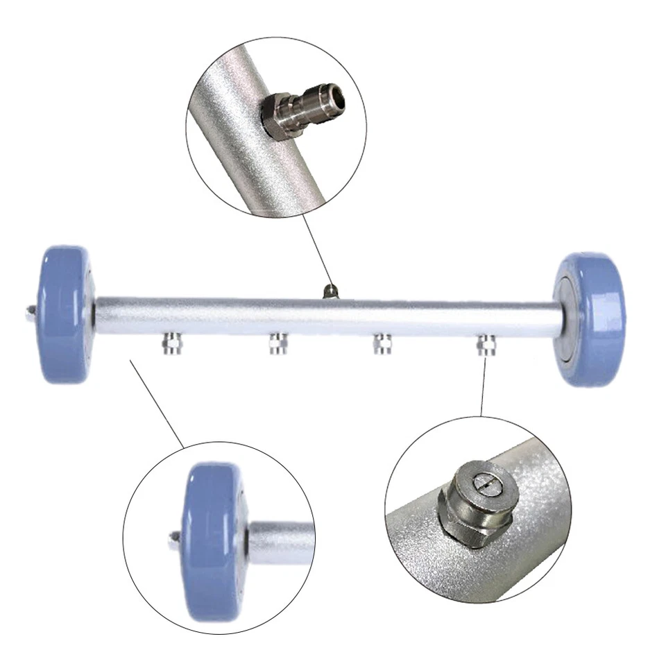 Accesorio de lavadora a presión 2 en 1 tren de rodaje limpiador escoba superficie I4A7 Foto 2 de 4