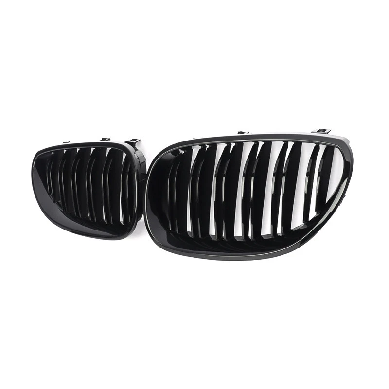 Glossy Black Grille For BMW E60 E61 528i 535i 525i 530i 530xi 545i M5 2003-2009 Foto 4 de 4
