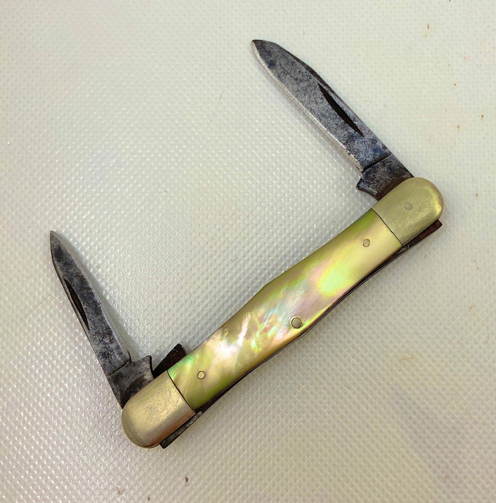 ☀️Harris Bros Chicago Pocket Knife, Genuine MOP Pearl Handles, Antique