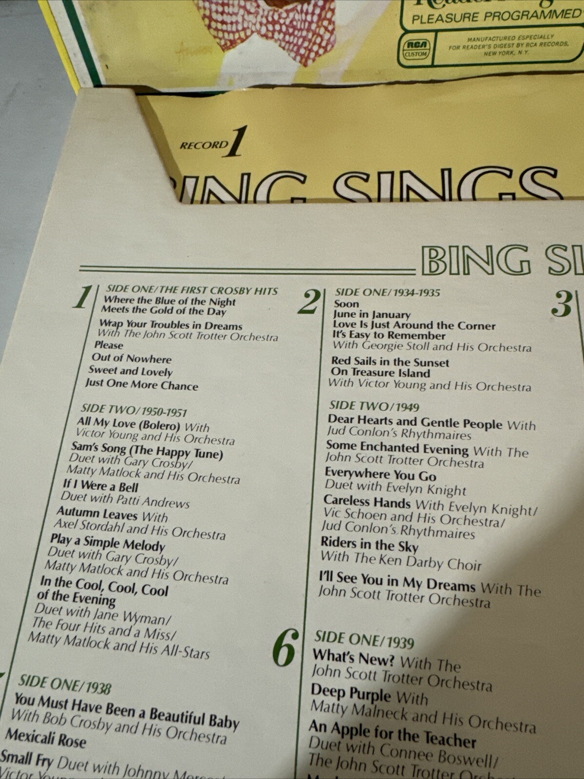 Bing Sings 8 Vinyl Box Set | eBay