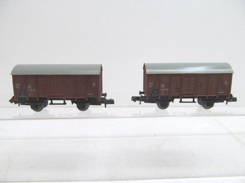 MES-47825	Piko Spur N 2 St. Güterwagen DR sehr guter Zustand, | Condition: Gebraucht