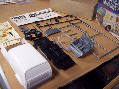 vintage star wars luke skywalker van model kit,mpc,rare,1977,mini van - Bild 5 von 10