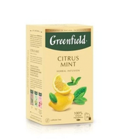 Tee Greenfield Natural Citrus Mint | 20 Teebeutel | Mit Zitrone Und Minze | GrüN