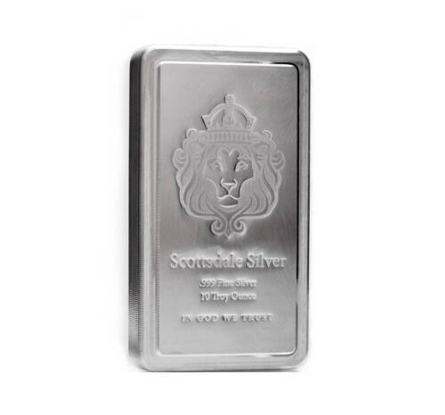 10 oz barra de plata Scottsdale STACKER® plata .999 #A182 - Imagen 1 de 4