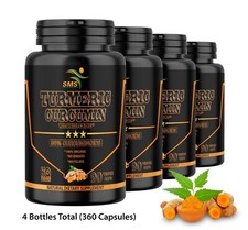 TURMERIC 95 CURCUMIN EXTRACT 10,000mg TUMERIC BLACK PEPPER ANTIOXIDANT 360 CAPS