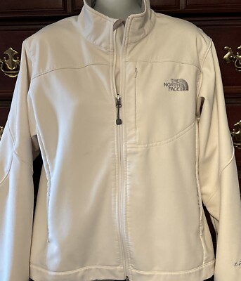 Women's The North Face Apex Bionic Soft Shell Jacket Medium Off White Style ANC4