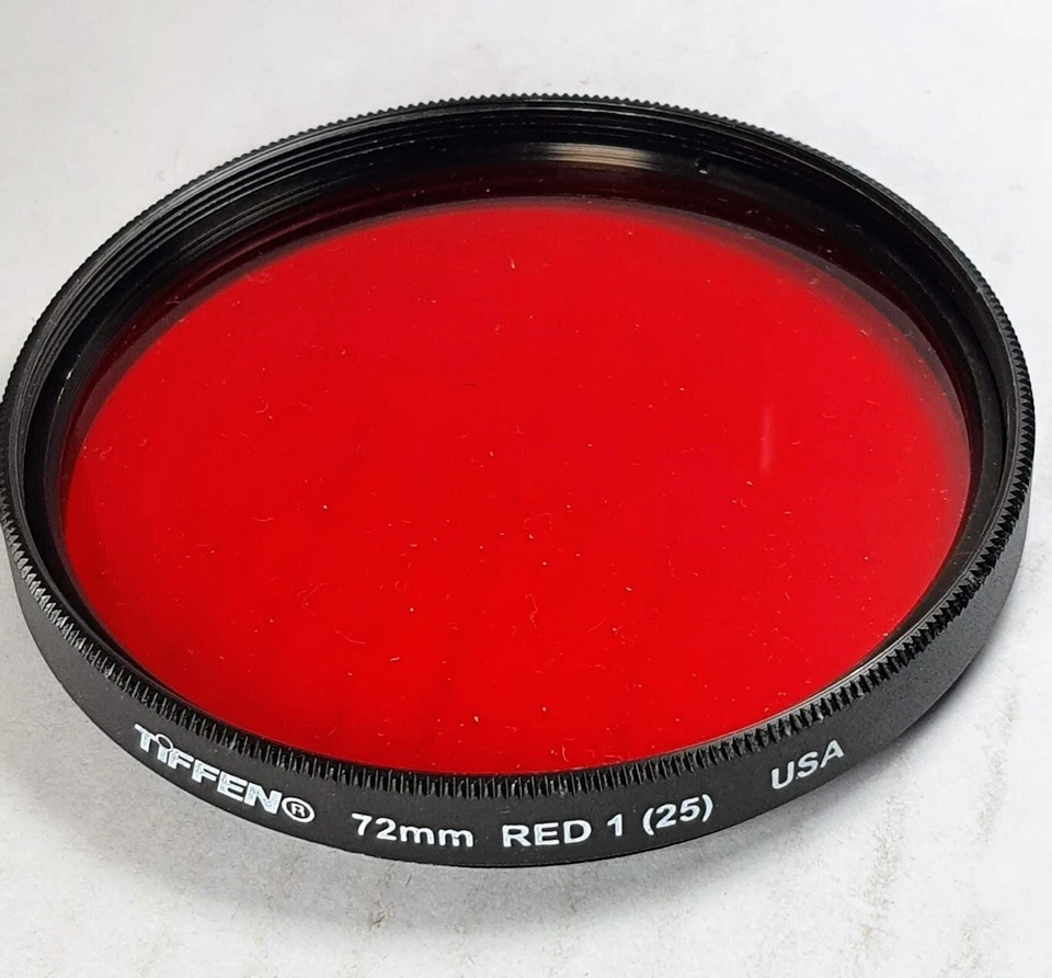 Tiffen 72mm Dark Red 1 # 25 Color Conversion Glass Lens Filter 72 mm E-72 E72 - Image 2 of 4