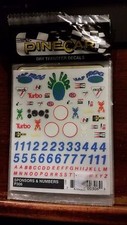 Pinecar Dry Transfer Decals P306 Sponsors  Numbers NIP