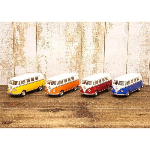 5" Kinsmart VW 1962 Volkswagen Classic Bus Diecast Pull Back Mini Car 1:32 Toy - Picture 8 of 12