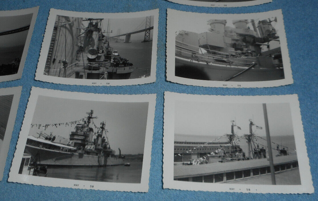 17 1958 Photos US Navy Cruiser USS Columbus CA-74 Dock San Francisco California?
