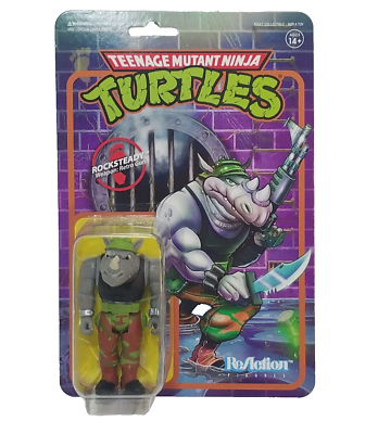 TMNT フィギュア 4体セット　スーパー7 リアクション　タートルズ TMNT Super 7 Reaction Figure Set of 4 Rocksteady Bebop Foot