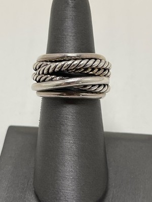 David Yurman Silber Crossover Ring (G69006833)