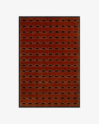 Red Style With Desigh Hand Tufted Nz Wool Area Rug Handmade Carpets