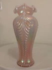 Fenton Glass Pink Iridescent Vase