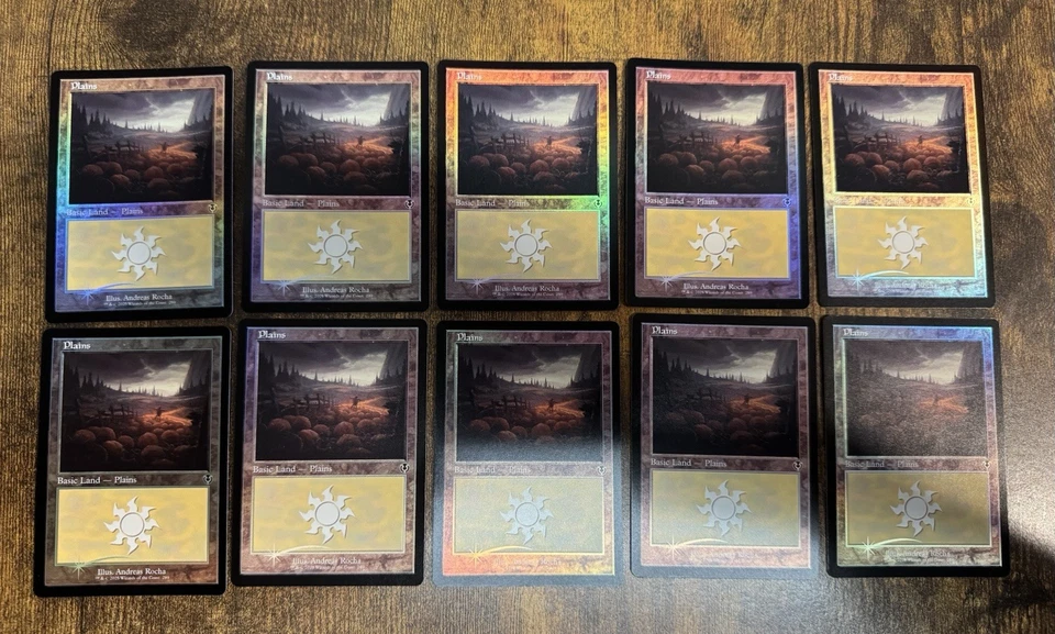 100x Basic Land Set FOIL Retro Innistrad Remastered 10/ea 288-297 Pack Fresh - Image 4 of 4