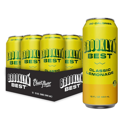 Classic Lemonade, Not Too Sweet, Better for You Drink - 15 Fl Oz (Pack of 12)