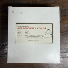 Vintage Apple ImageWriter II 4-color fabric printer ribbon Code N775FC .