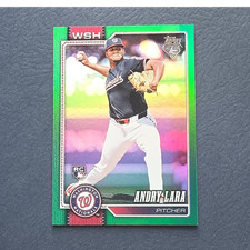 Topps 2026 Series 1 Green Foil Rookie Andry Lara #36 Nationals /99 Baseball