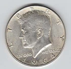 1964-P  50C Kennedy Half Dollar